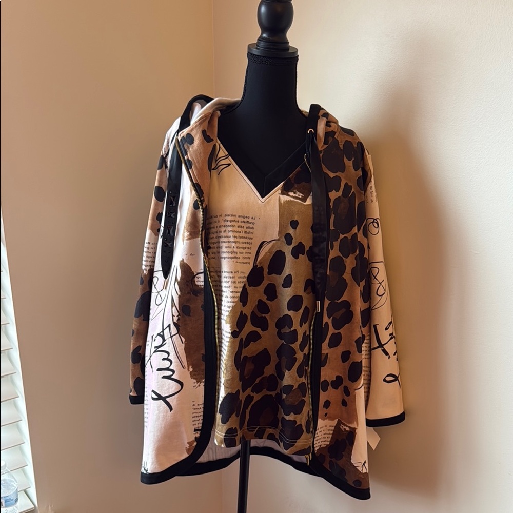 Chic Leopard Print Jacket